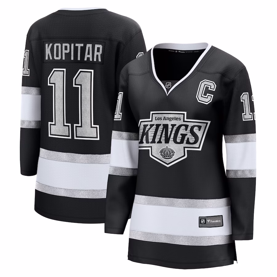 Women's Los Angeles Kings Anze Kopitar Fanatics Black Home Premier Breakaway Player Jersey - Puhuasuan