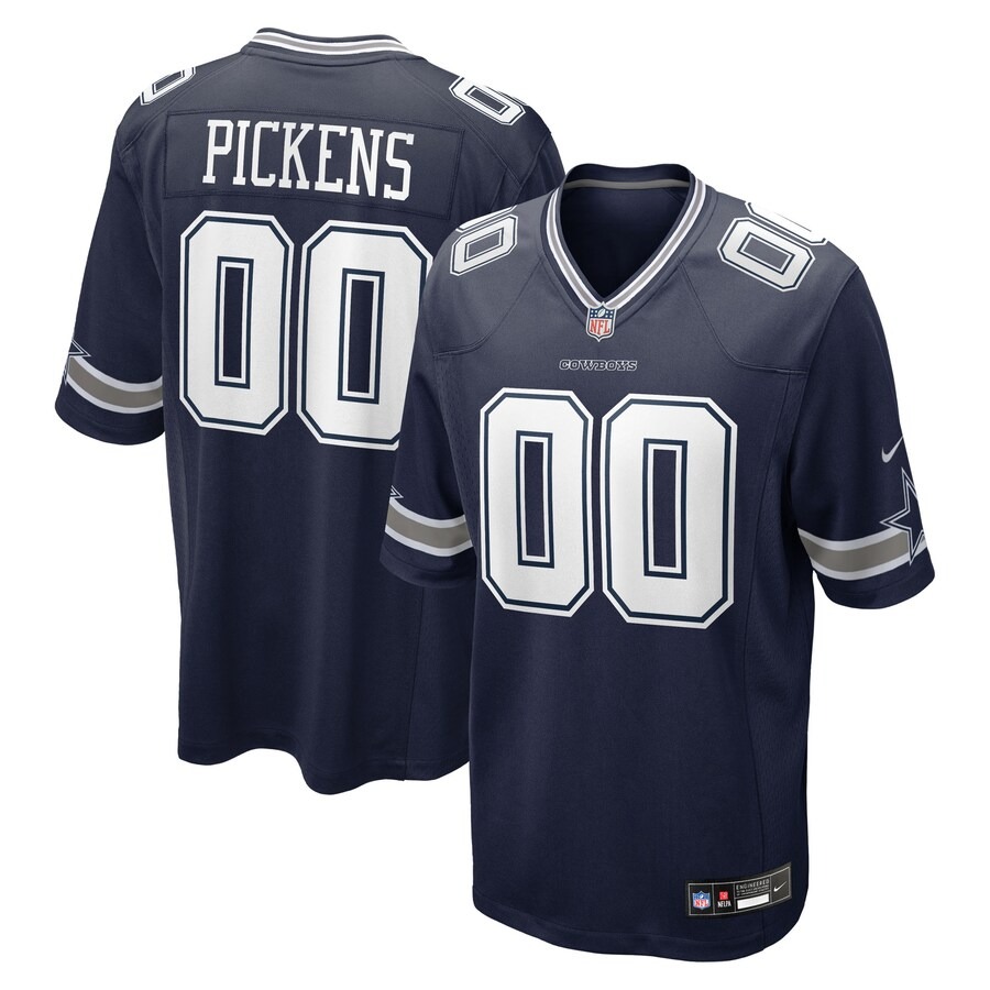 Men's Dallas Cowboys George Pickens Nike Navy Game Jersey - Puhuasuan