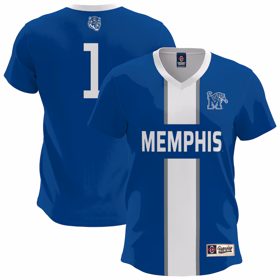 Youth GameDay Greats  Royal Memphis Tigers Lightweight Soccer Fashion Jersey - Puhuasuan