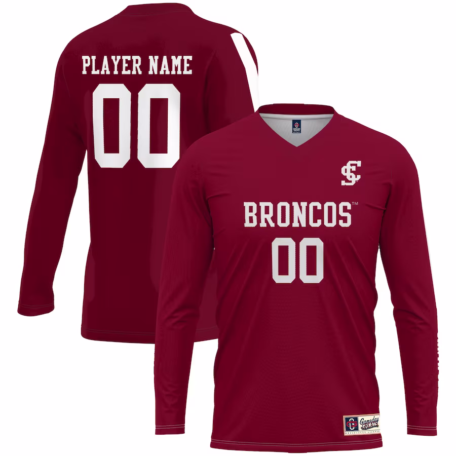Santa Clara Broncos GameDay Greats Unisex NIL Pick-A-Player Lightweight Volleyball Jersey - Maroon - Puhuasuan