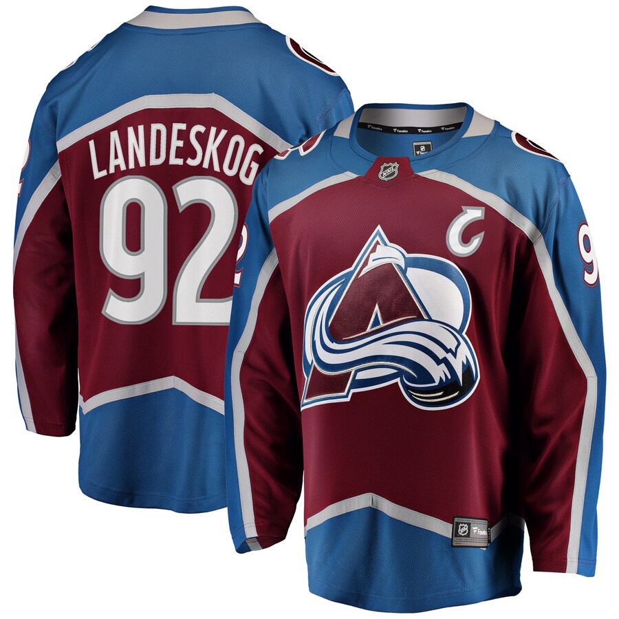 Men's Colorado Avalanche Gabriel Landeskog Fanatics Branded Burgundy Breakaway Player Jersey - Puhuasuan