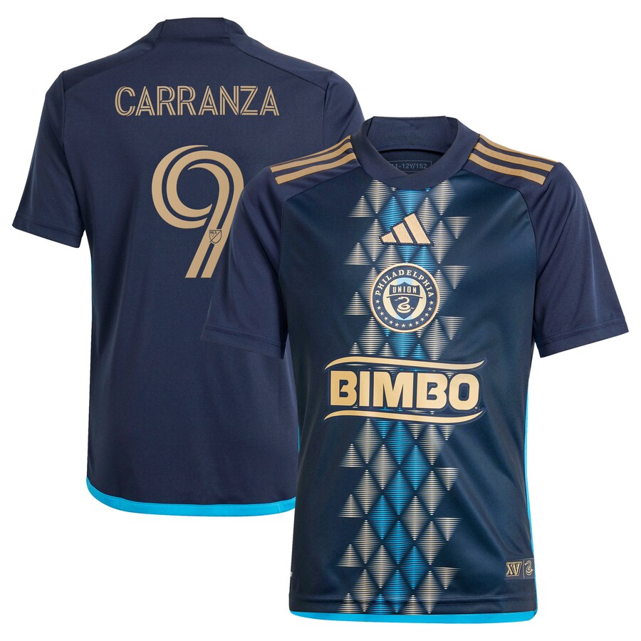 Youth Philadelphia Union Julian Carranza adidas Navy 2024 The XV Kit Replica Player Jersey - Puhuasuan