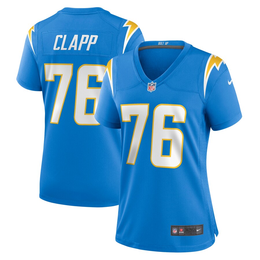 Women's Los Angeles Chargers Will Clapp Nike Powder Blue Game Jersey - Puhuasuan