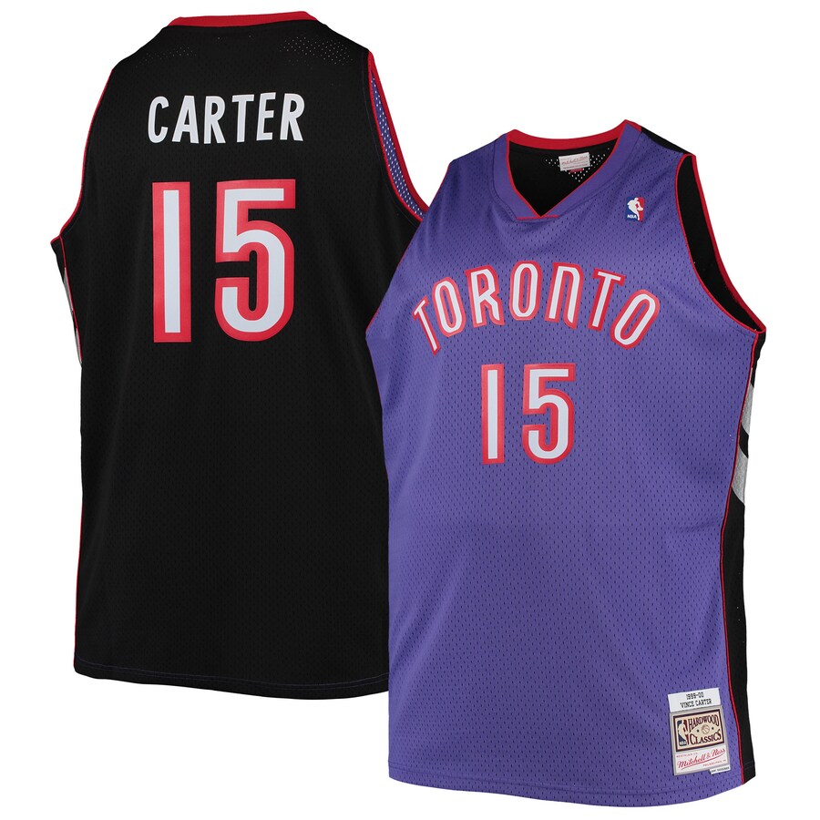 Men's Toronto Raptors Vince Carter Mitchell & Ness Purple Big & Tall 1999/00 Hardwood Classics Swingman Jersey - Puhuasuan