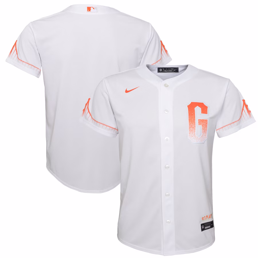 Youth San Francisco Giants Nike White City Connect Replica Jersey - Puhuasuan