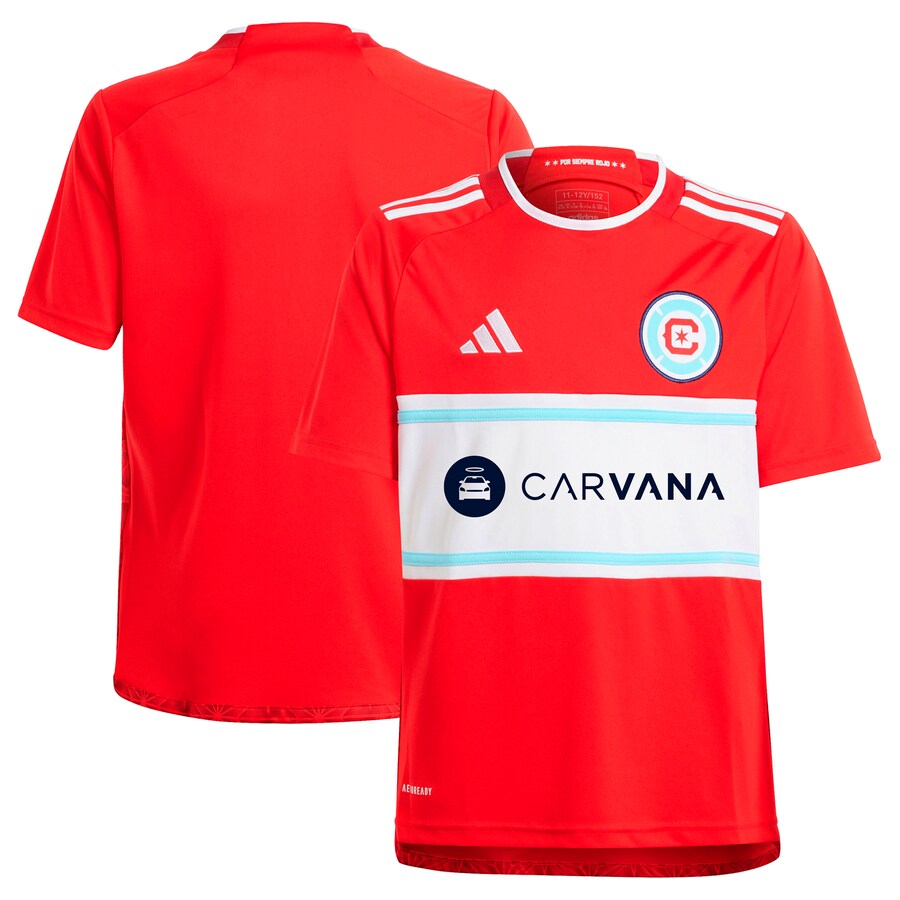 Youth Chicago Fire  adidas Red 2024 Return To Red Replica Jersey - Puhuasuan