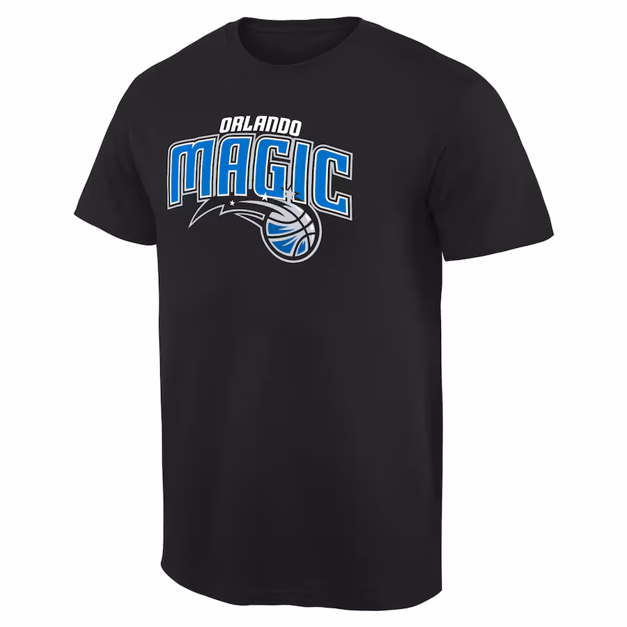 Men's Orlando Magic Black Primary Logo T-Shirt - Puhuasuan