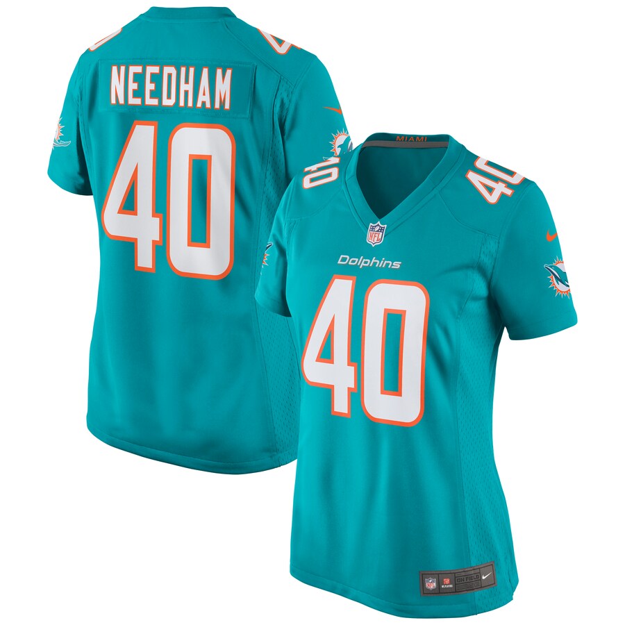 Women's Miami Dolphins Nik Needham Nike Aqua Game Jersey - Puhuasuan