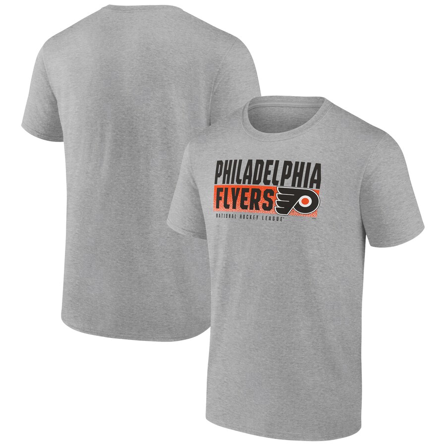 Men's Philadelphia Flyers Heathered Gray Jet Speed T-Shirt - Puhuasuan