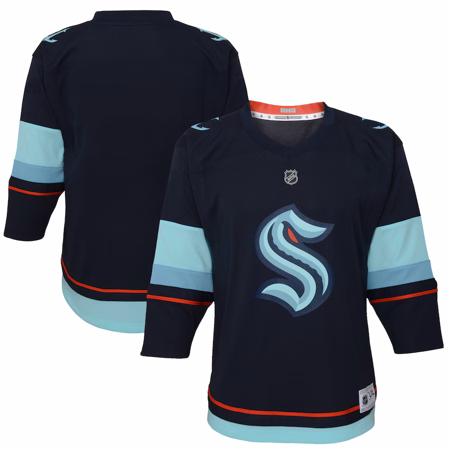 Youth Seattle Kraken Navy Home Replica Jersey - Puhuasuan