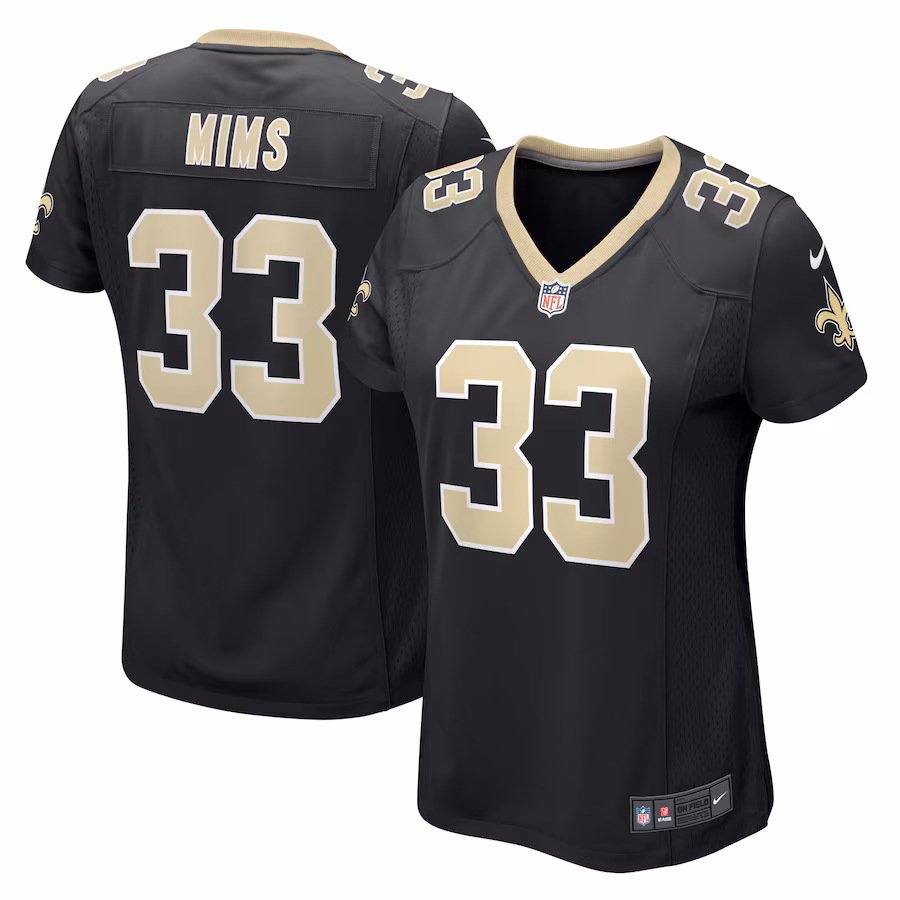 Women's New Orleans Saints Jordan Mims Nike Black Game Jersey - Puhuasuan