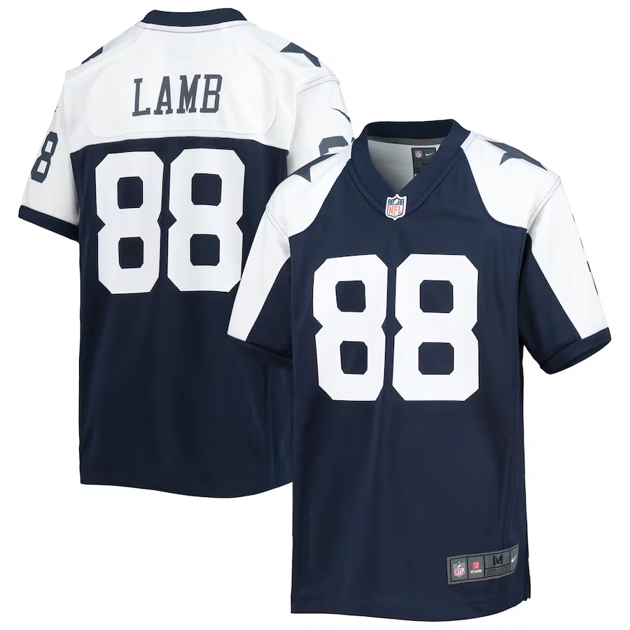 Youth Dallas Cowboys CeeDee Lamb Nike Navy Alternate Team Game Jersey - Puhuasuan