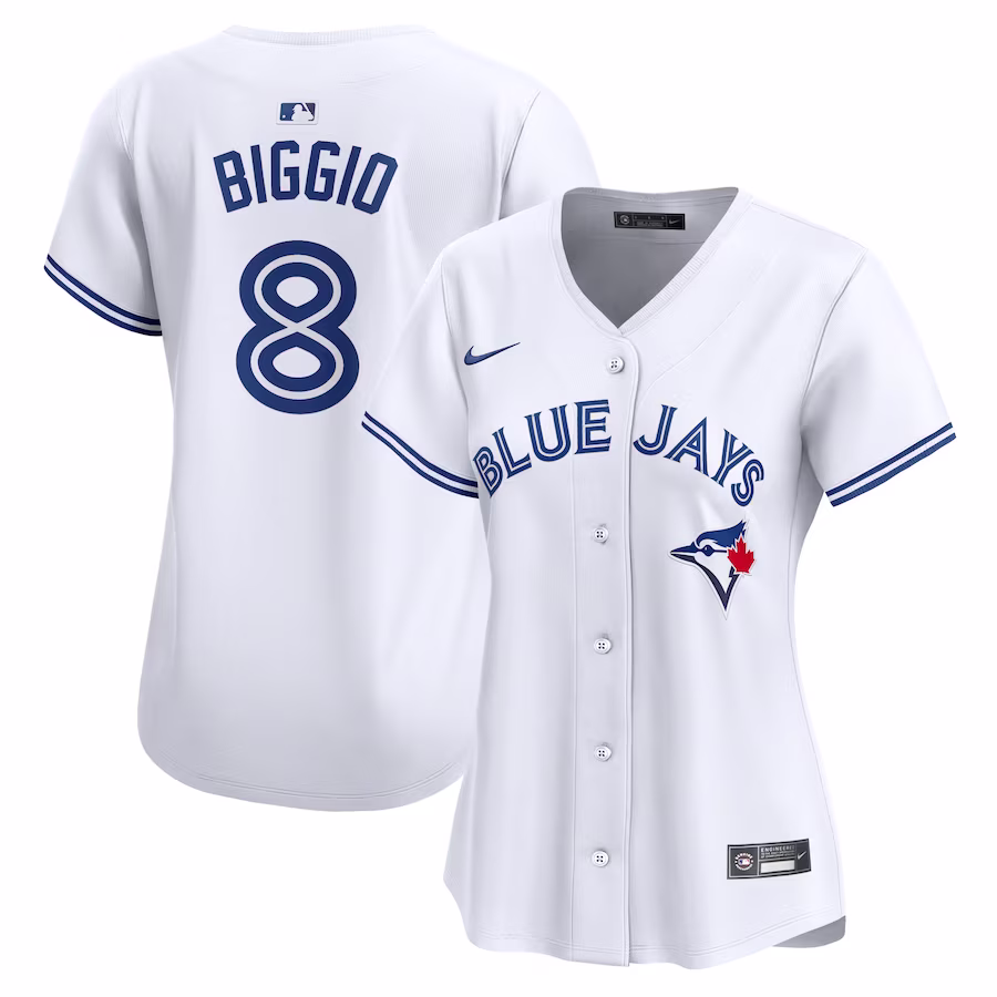 Women's Toronto Blue Jays Cavan Biggio Nike White Home Limited Player Jersey - Puhuasuan