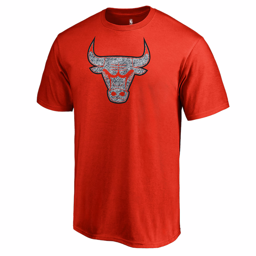 Men's Chicago Bulls Red Static Logo T-Shirt - Puhuasuan