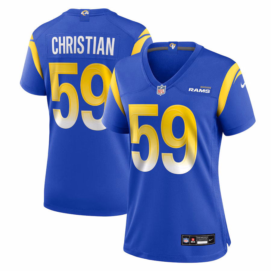 Women's Los Angeles Rams Geron Christian Nike Royal Team Game Jersey - Puhuasuan