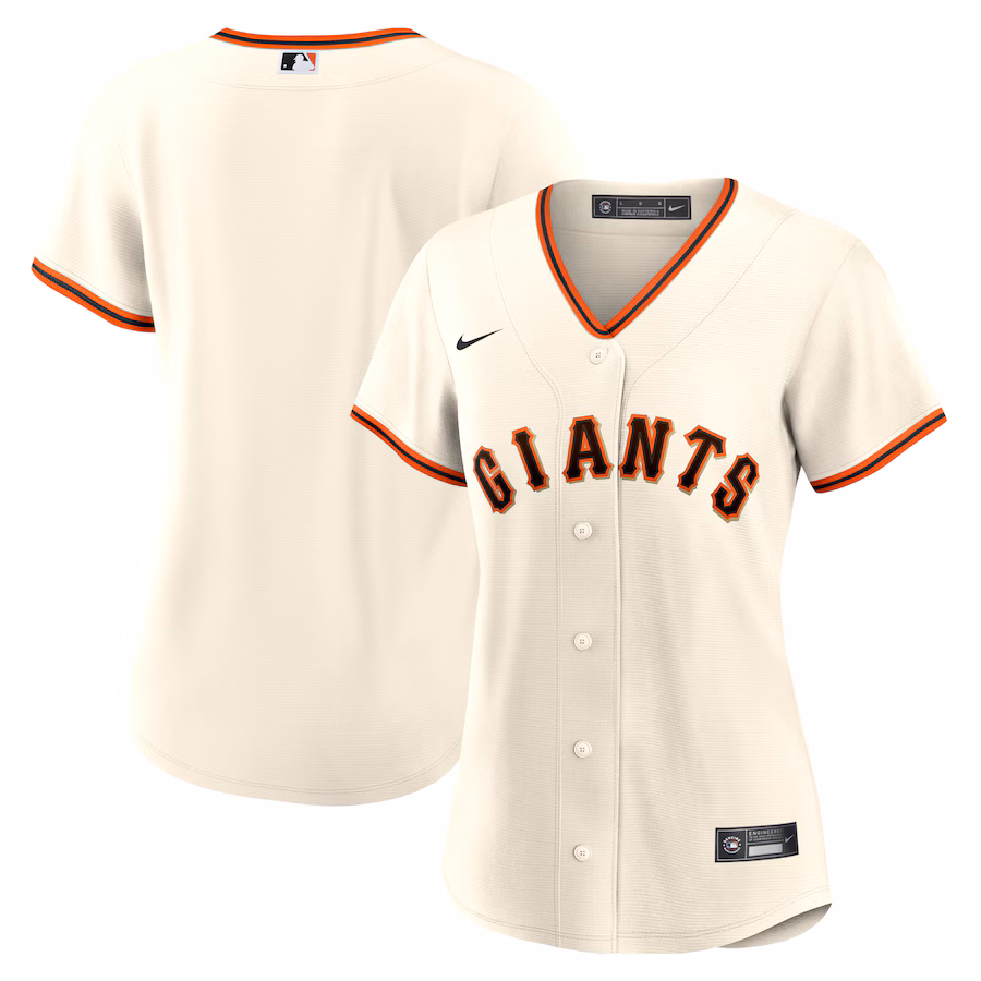 Women's San Francisco Giants Nike Cream Home Replica Team Jersey - Puhuasuan