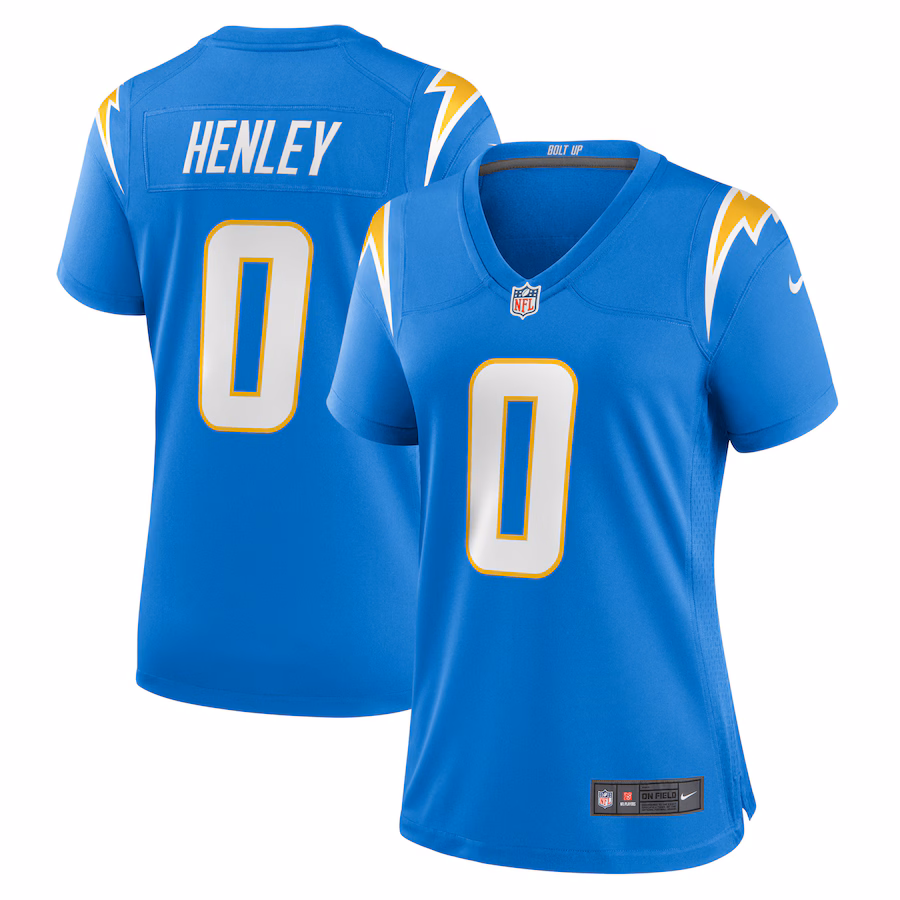 Women's Los Angeles Chargers Daiyan Henley Nike Powder Blue Team Game Jersey - Puhuasuan