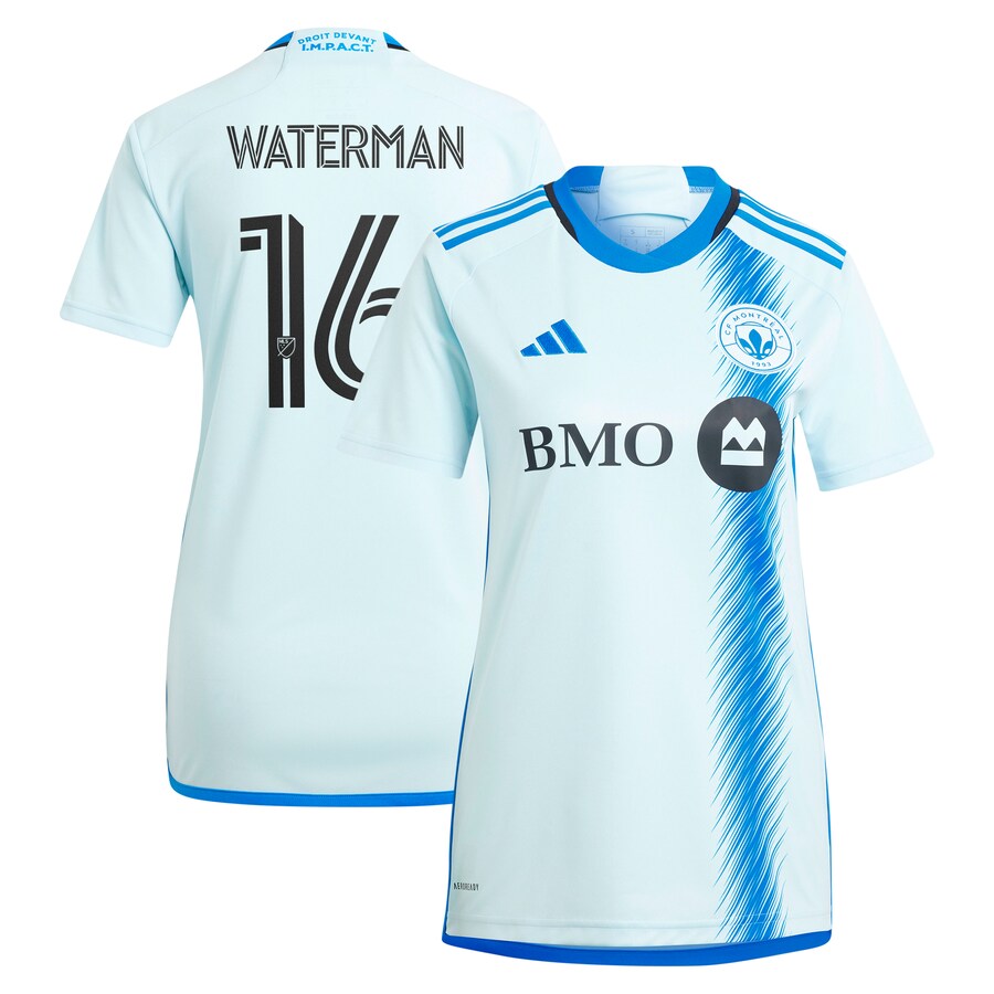 Women's CF Montreal Joel Waterman adidas Light Blue 2024 La Main Replica Player Jersey - Puhuasuan