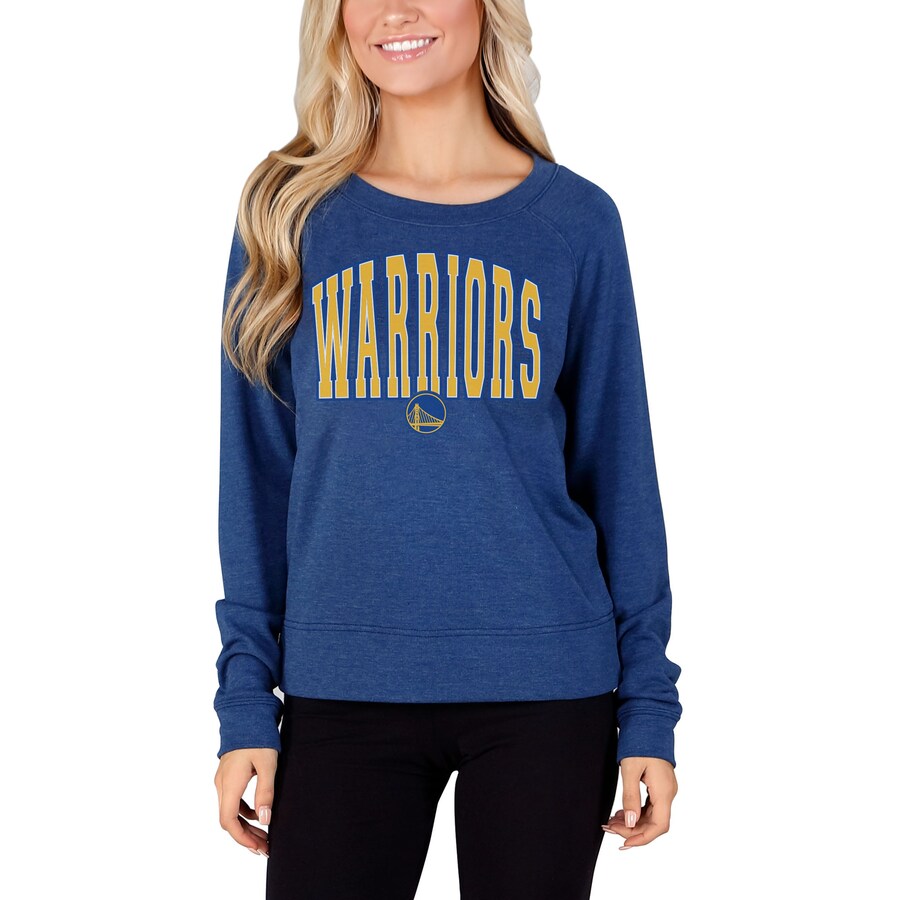 Women's Golden State Warriors Concepts Sport Royal Mainstream Terry Long Sleeve T-Shirt - Puhuasuan