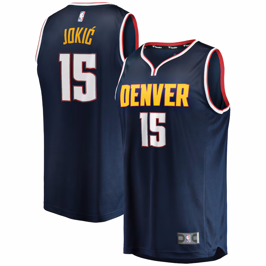 Youth Denver Nuggets Nikola Jokic Fanatics Blue Fast Break Replica Jersey - Icon Edition - Puhuasuan