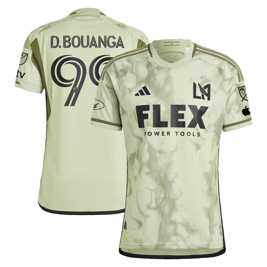 Men's LAFC Denis Bouanga adidas Green 2024 Smokescreen Authentic Player Jersey - Puhuasuan