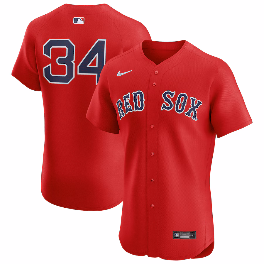 Men's Boston Red Sox David Ortiz Nike Red Alternate Elite Player Jersey - Puhuasuan