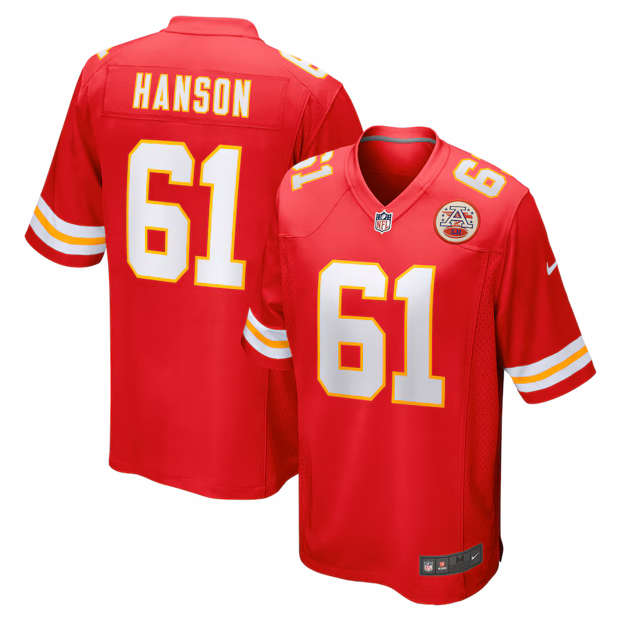 Men's Kansas City Chiefs C.J. Hanson Nike Red Game Jersey - Puhuasuan