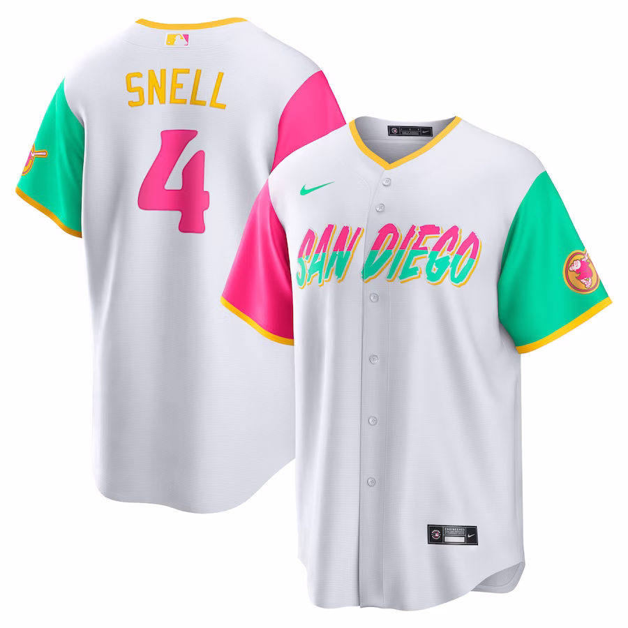 Men's San Diego Padres Blake Snell Nike White City Connect Replica Player Jersey - Puhuasuan
