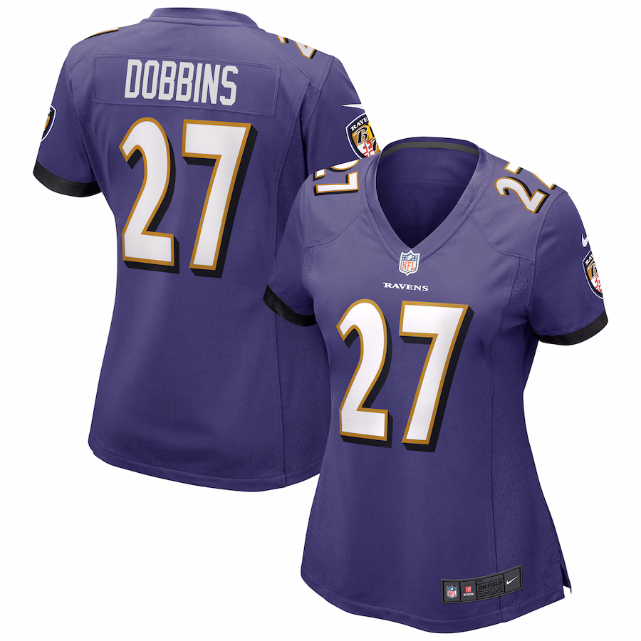 Women's Baltimore Ravens J.K. Dobbins Nike Purple Game Jersey - Puhuasuan