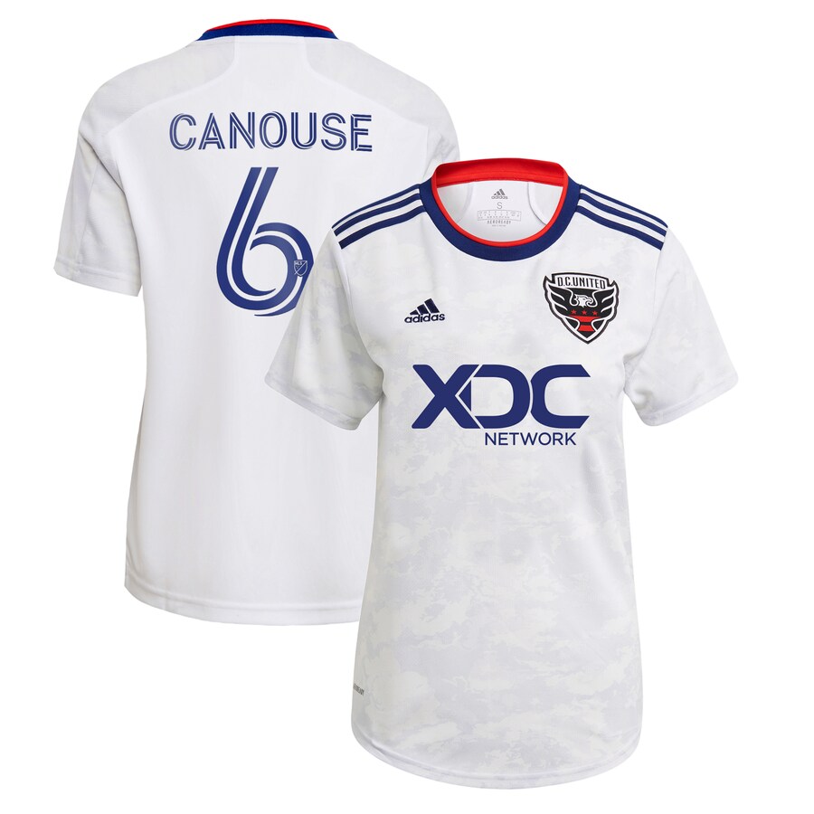 Women's D.C. United Russell Canouse adidas White 2022 The Marble Replica Player Jersey - Puhuasuan