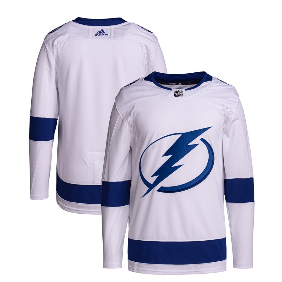 Men's Tampa Bay Lightning  adidas White Away Primegreen Authentic Pro Jersey - Puhuasuan
