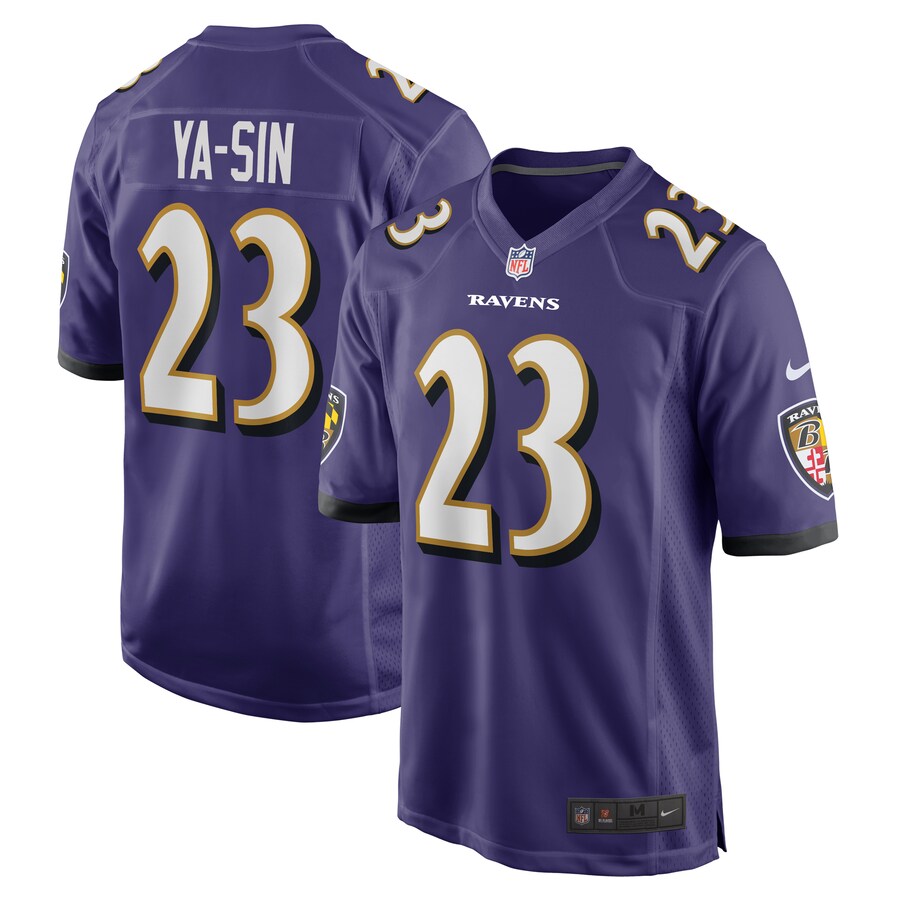 Men's Baltimore Ravens Rock Ya-Sin Nike  Purple  Game Jersey - Puhuasuan