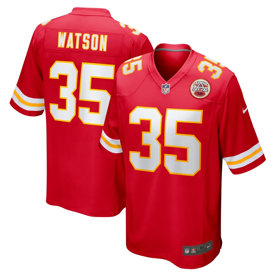 Men's Kansas City Chiefs Jaylen Watson Nike Red Game Player Jersey - Puhuasuan