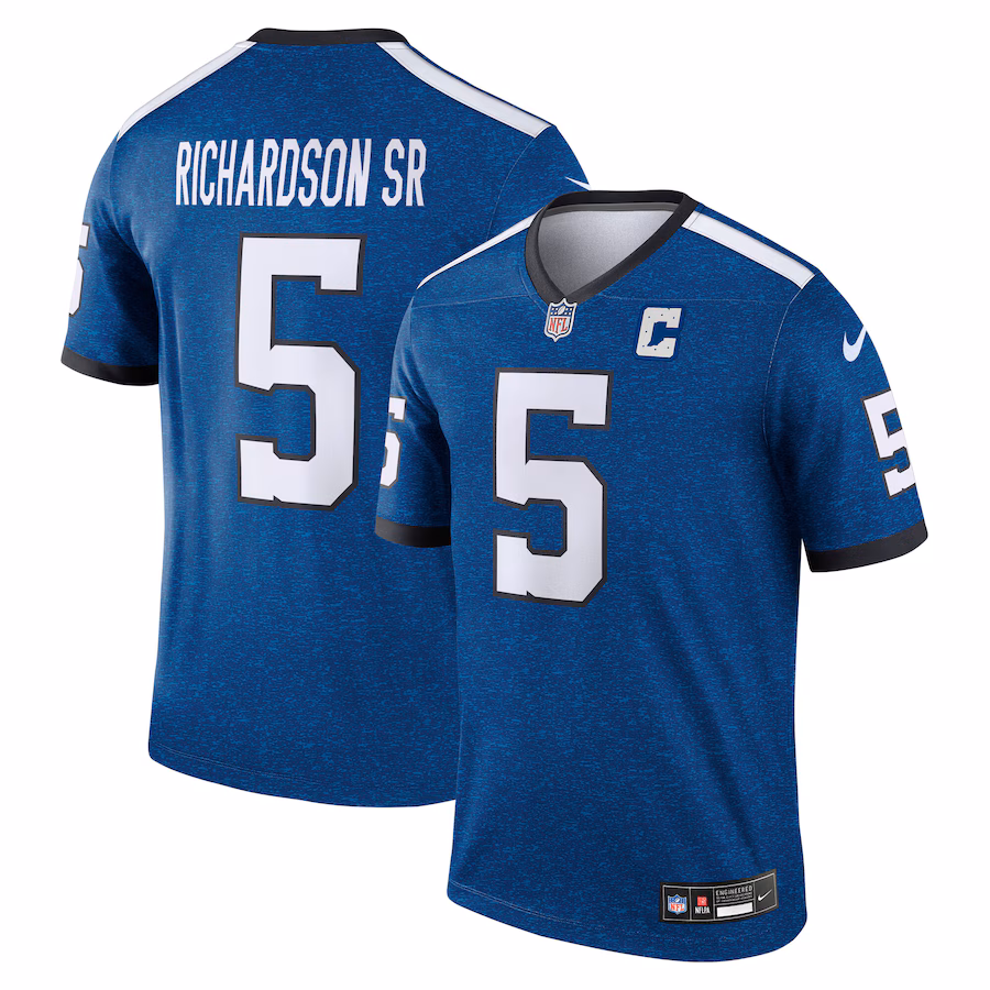 Men's Indianapolis Colts Anthony Richardson Sr. Nike Royal Alternate Indiana Nights Legend Jersey - Puhuasuan