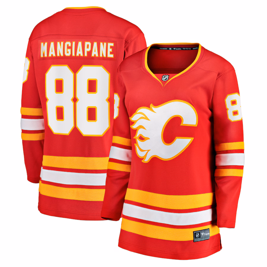 Women's Calgary Flames Andrew Mangiapane Fanatics Red Home Team Breakaway Player Jersey - Puhuasuan