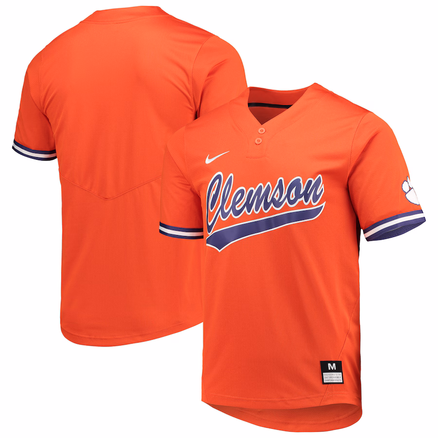 Unisex Nike Orange Clemson Tigers Two-Button Replica Softball Jersey - Puhuasuan