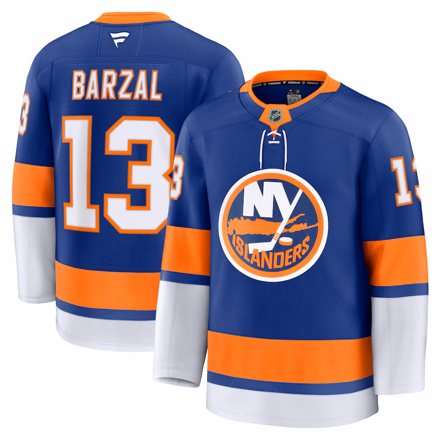 Men's New York Islanders Mathew Barzal Fanatics Royal Home Premium Jersey - Puhuasuan