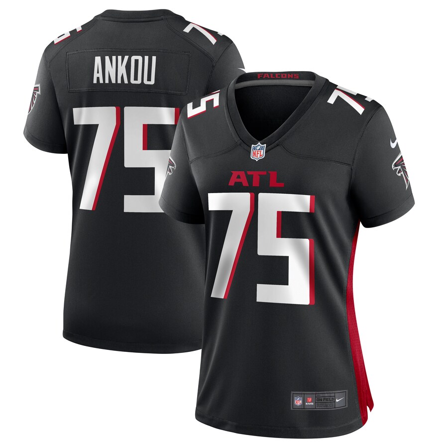 Women's Atlanta Falcons Eli Ankou Nike  Black  Game Jersey - Puhuasuan