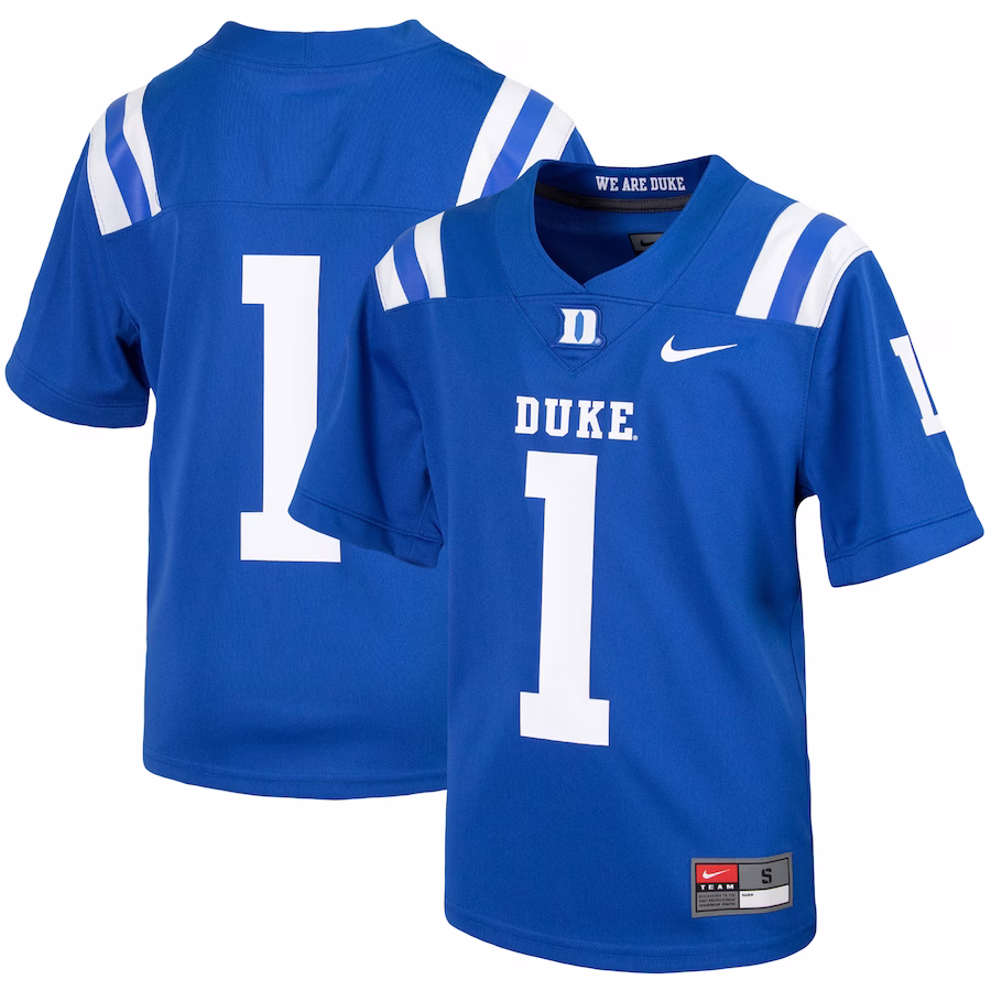 #1 Duke Blue Devils Nike Youth Untouchable Football Jersey - Royal - Puhuasuan