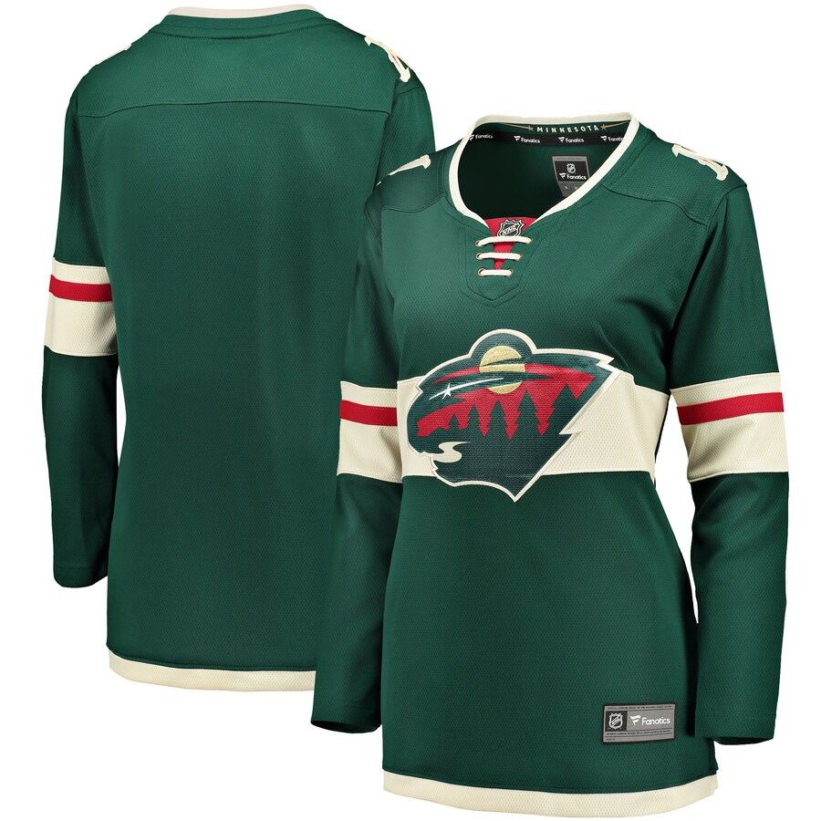Women's Minnesota Wild Fanatics Branded Green Breakaway Home Jersey - Puhuasuan