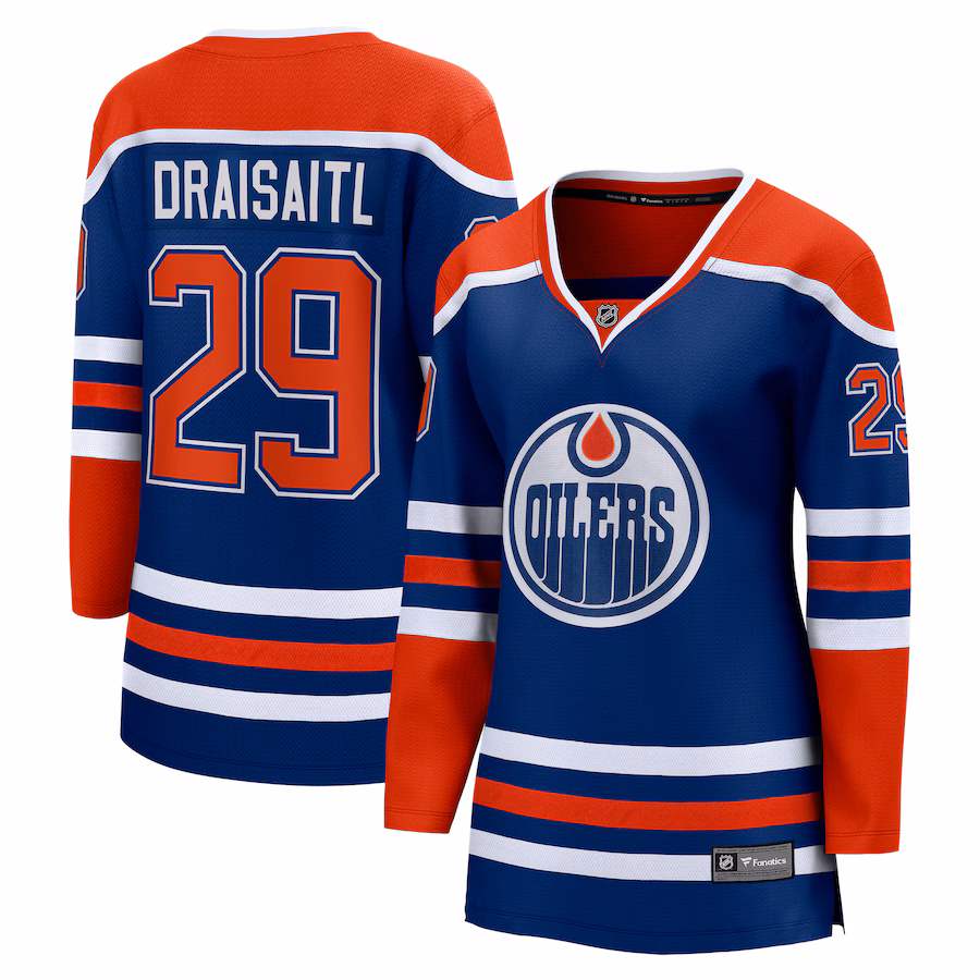 Women's Edmonton Oilers Leon Draisaitl Fanatics Royal Home Breakaway Player Jersey - Puhuasuan