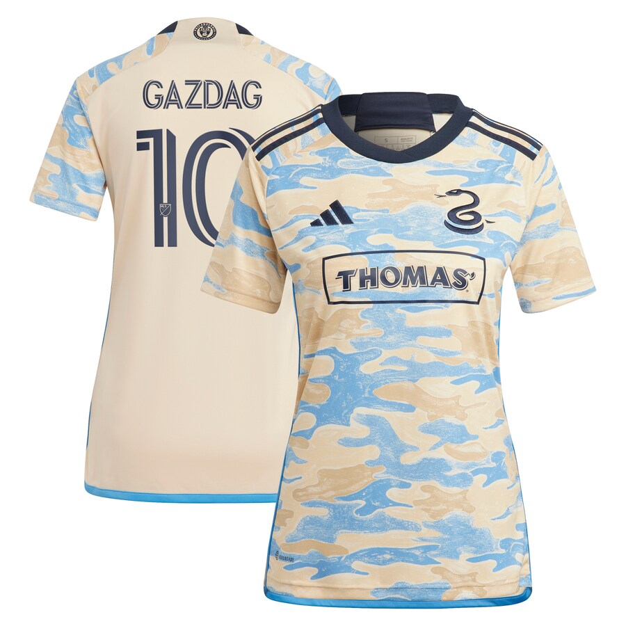 Women's Philadelphia Union Daniel Gazdag adidas Tan 2023 For Philly Replica Jersey - Puhuasuan