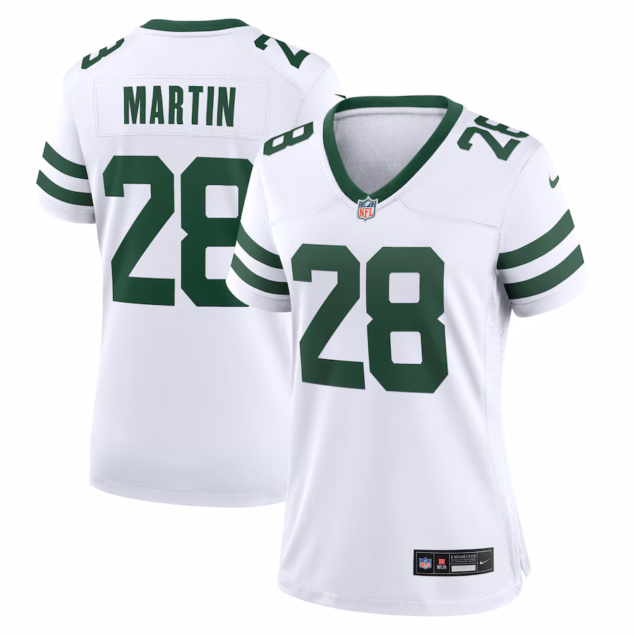 Women's New York Jets Curtis Martin Nike White Legacy Retired Player Game Jersey - Puhuasuan