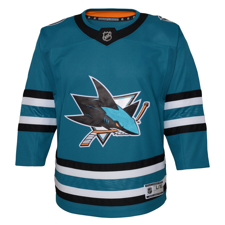 Youth San Jose Sharks Teal Premier Jersey - Puhuasuan