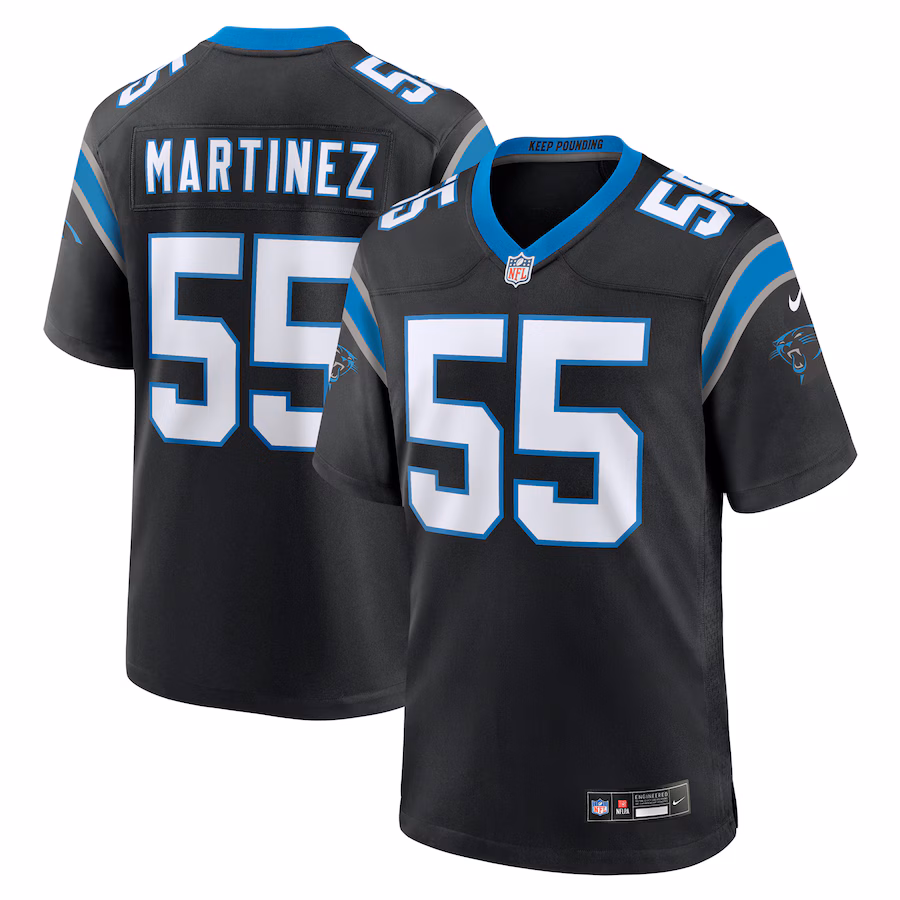 Men's Carolina Panthers Blake Martinez Nike  Black  Game Jersey - Puhuasuan