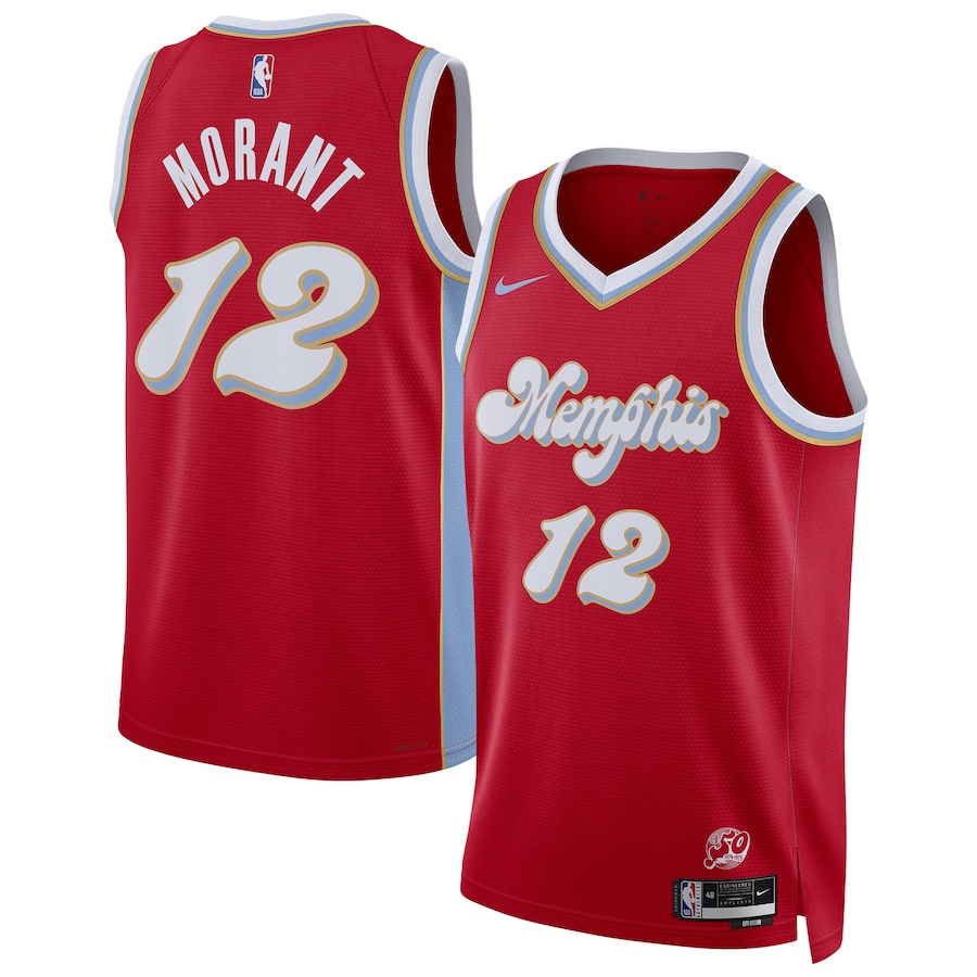 Unisex Memphis Grizzlies Ja Morant Nike Red 2024/25 Swingman Player Jersey - City Edition - Puhuasuan