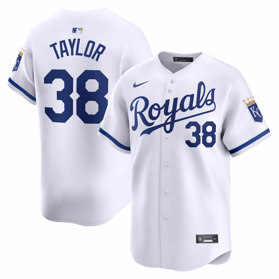 Men's Kansas City Royals Josh Taylor Nike White Home Limited Player Jersey - Puhuasuan