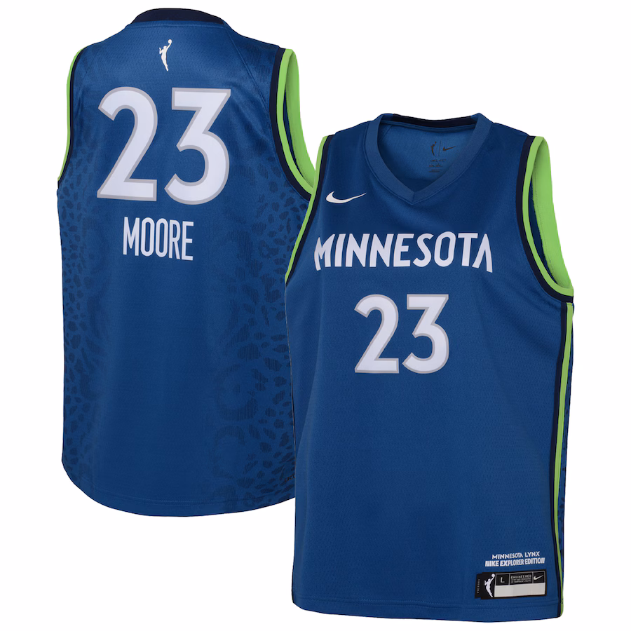 Youth Minnesota Lynx Maya Moore Nike Blue 2021 Explorer Edition Victory Player Jersey - Puhuasuan