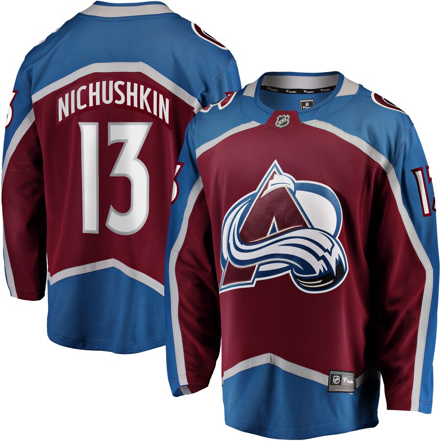 Men's Colorado Avalanche Valeri Nichushkin Fanatics Branded Burgundy Breakaway Player Jersey - Puhuasuan