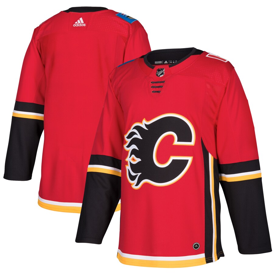 Men's Calgary Flames adidas Red Home Authentic Blank Jersey - Puhuasuan